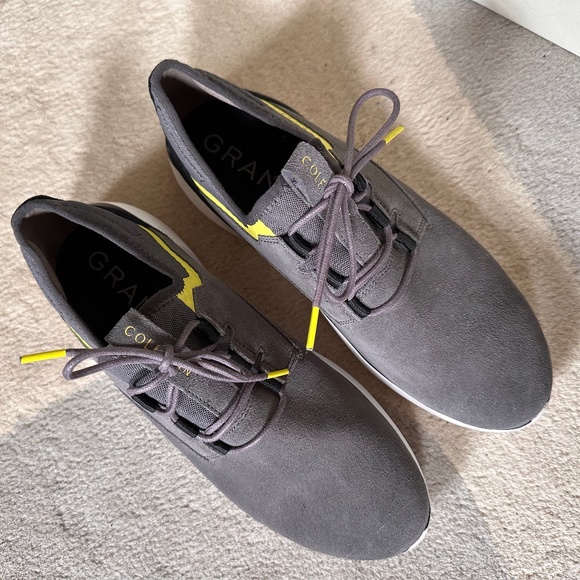 Cole Haan Men's GrandSport Gray Suede Fashion Sneaker 10.5M - NWOB - Picture 1 of 13
